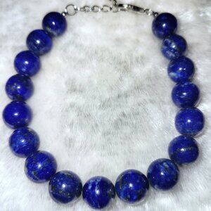 Lapis Lazuli Bracelet 925 Silver